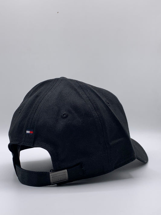 Tommy Hilfiger Embroidered Flag Logo Cap – Classic Beige Adjustable Cotton Hat