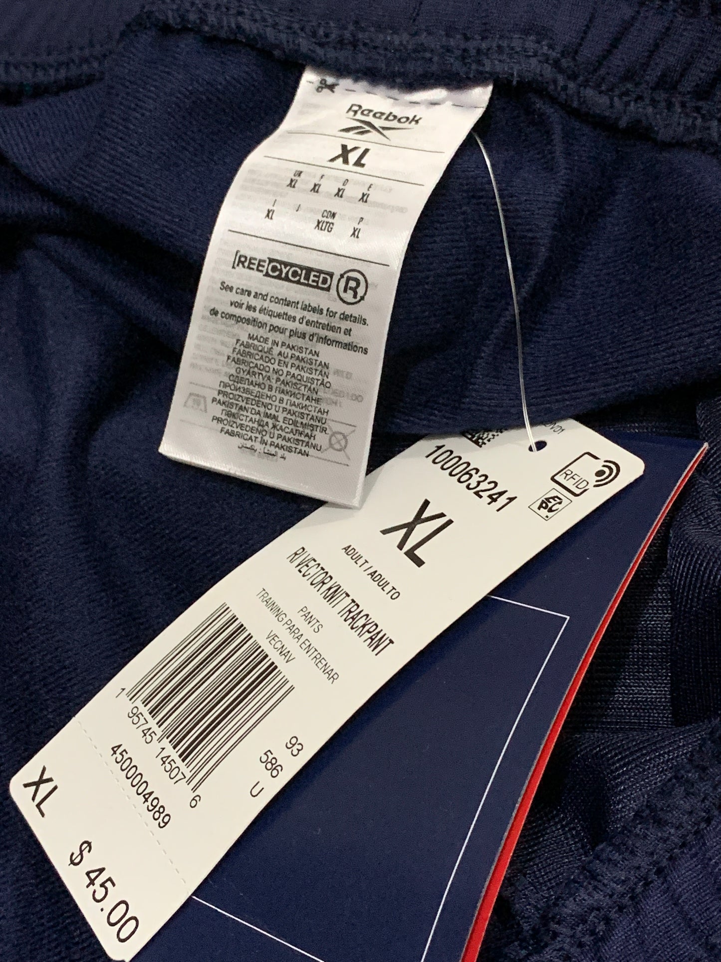 Reebok Identity Vector Knit Track Pants