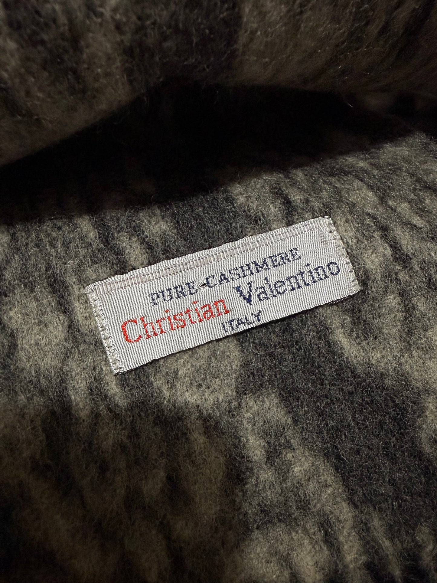 CHRISTIAN VALENTINO ITALY MEN’S 100% PURE CASHMERE WOOLLEN SCARF / MUFFLER