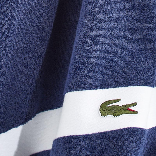 Lacoste Heritage Sport Stripe 100% Supima Cotton Bath Towel