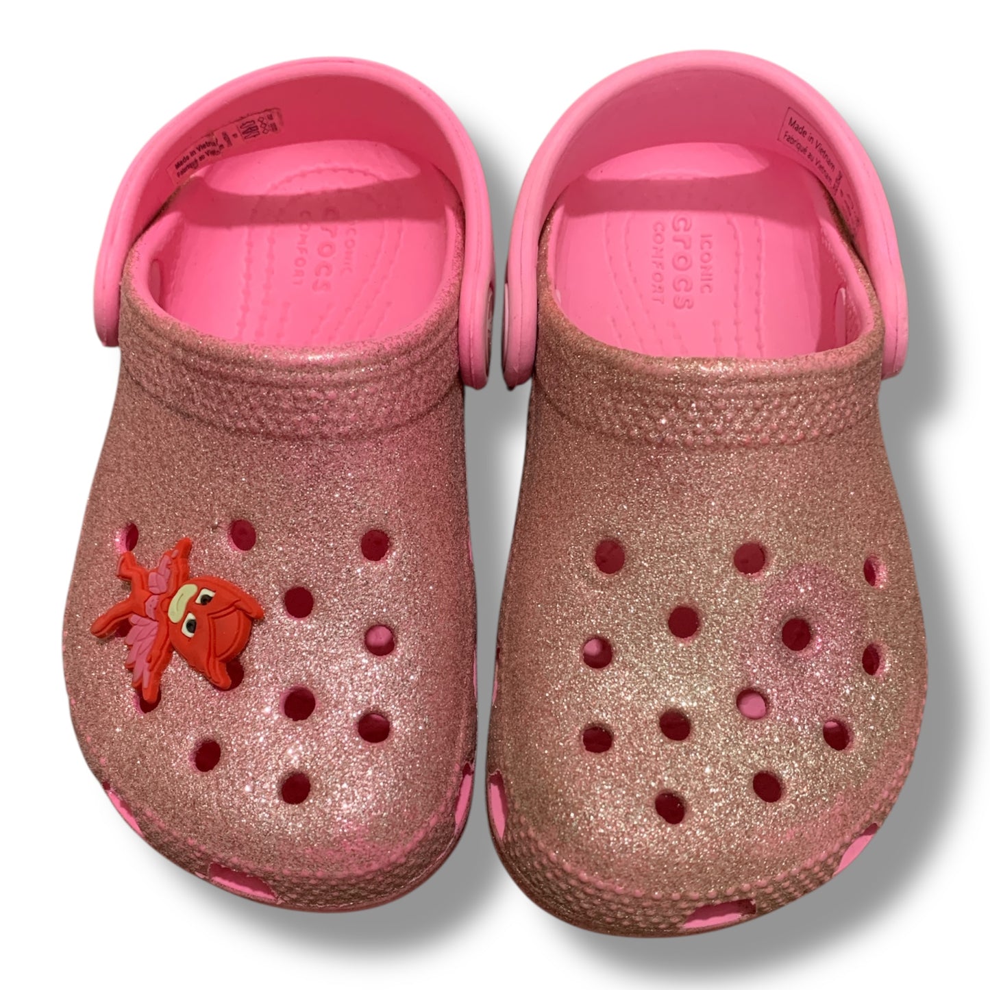 Crocs Kid’s Classic Glitter Clogs 205441 | Condition 10/10 | Size C8 | 24-25