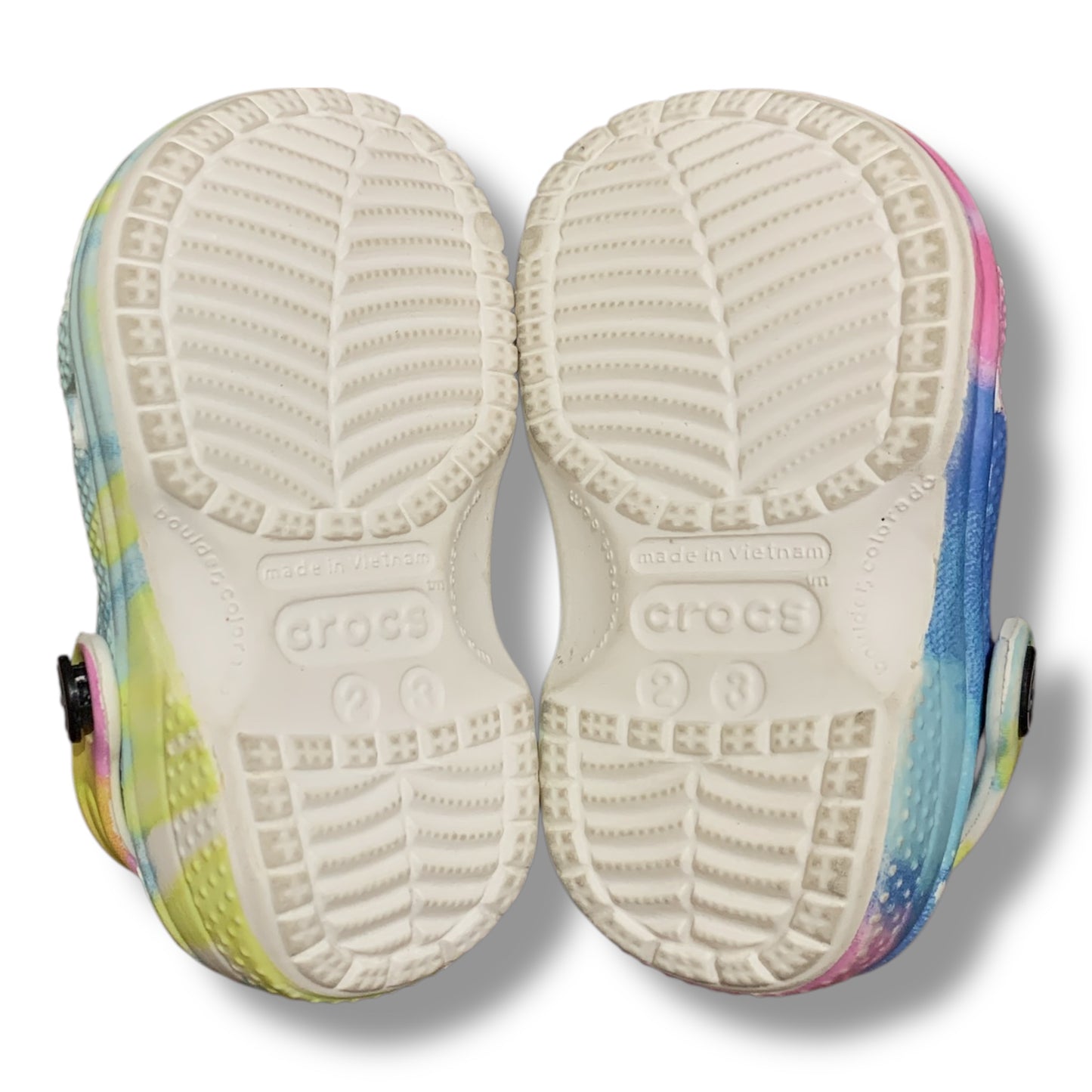 Crocs Kids Tie Dye Classic Clogs | Pre-Loved Condition 10/10 | Size C2-3 | 18-19