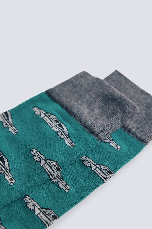 Springfield Retro car cotton sock (PACK OF 3)
