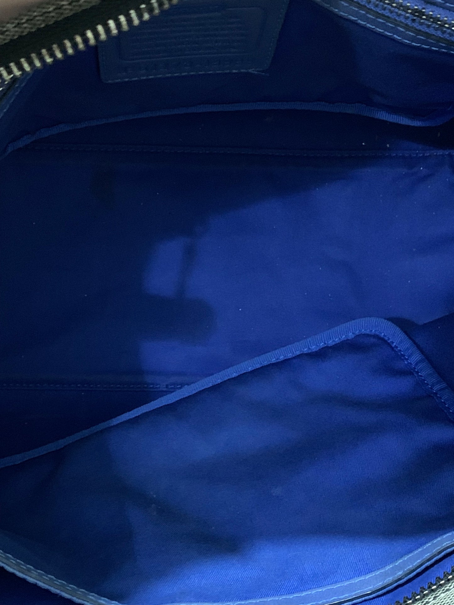 Coach Black and Blue Signature Tote (Pre-Loved Condition 9/10)