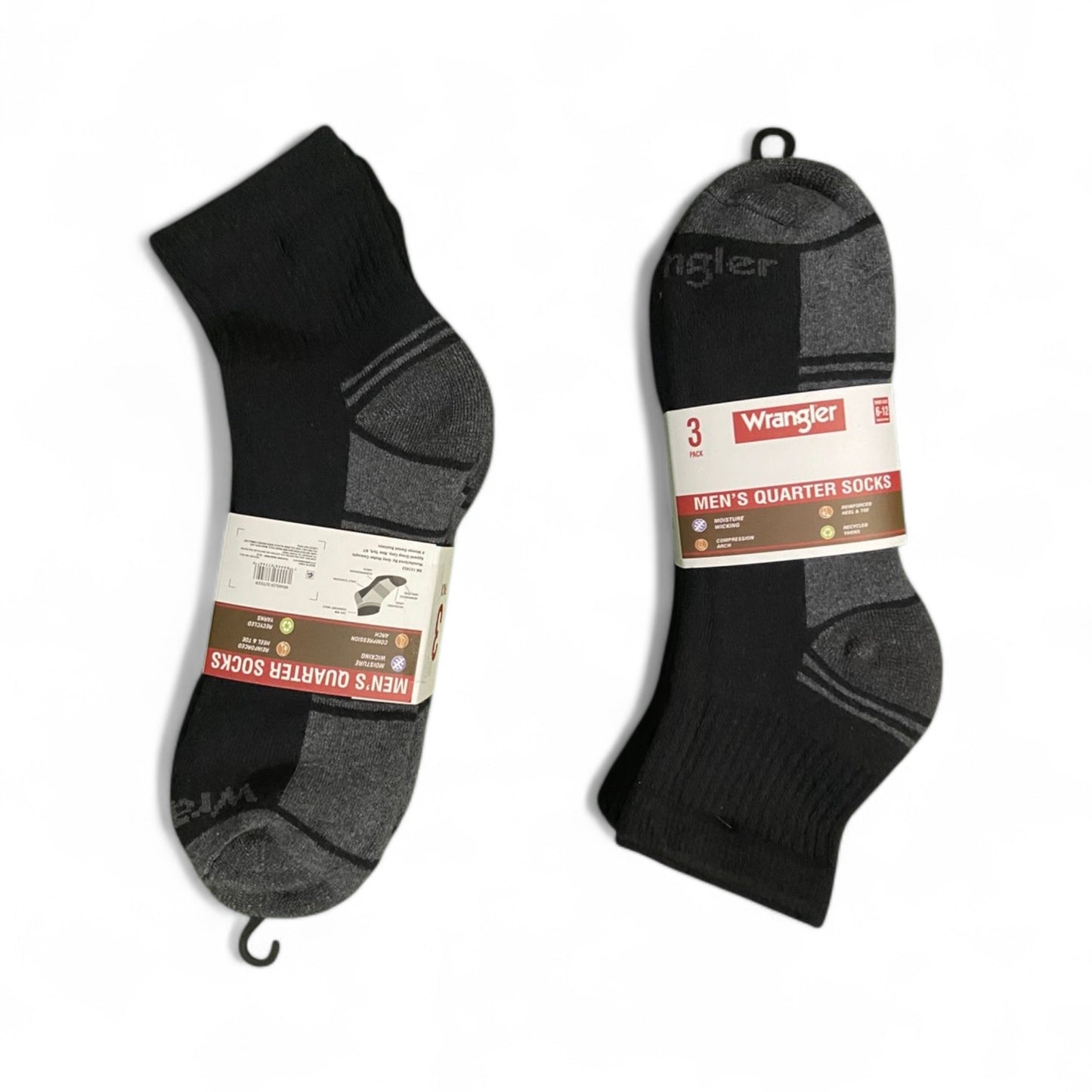 WRANGLER CUSHION QUARTER SOCKS (PACK OF 3)
