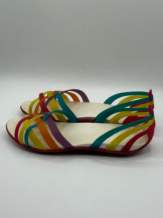 Rainbow Crocs Womens | Pre-Loved 8/10 | Size W11 | EU 42-43