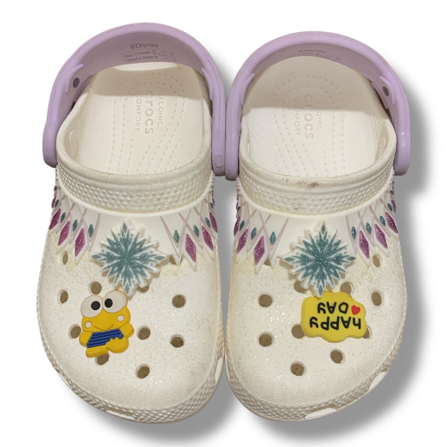 Crocs Kids Classic Fun Lab Frozen II Clogs | condition 10/10 | Size C7 | 23-24 |C10 | 27-28