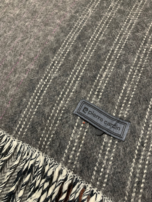 Pierre Cardin Men’s 100% Wool Muffler Scarf – Timeless Luxury & Warmth