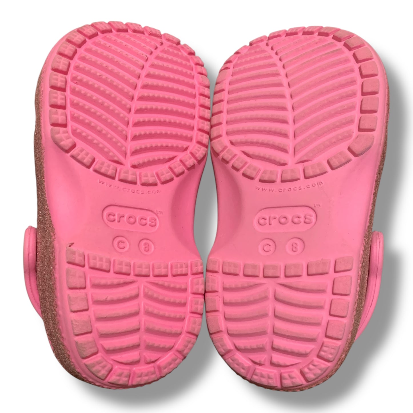 Crocs Kid’s Classic Glitter Clogs 205441 | Condition 10/10 | Size C8 | 24-25