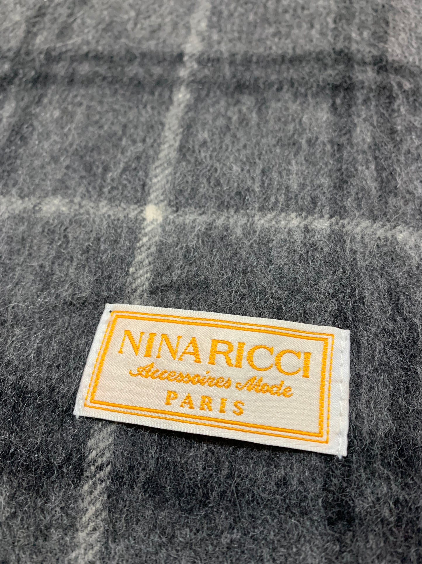 NINA RICCI Men’s 100% Wool Scarf – Luxury Winter Muffler for Elegant Warmth & Style
