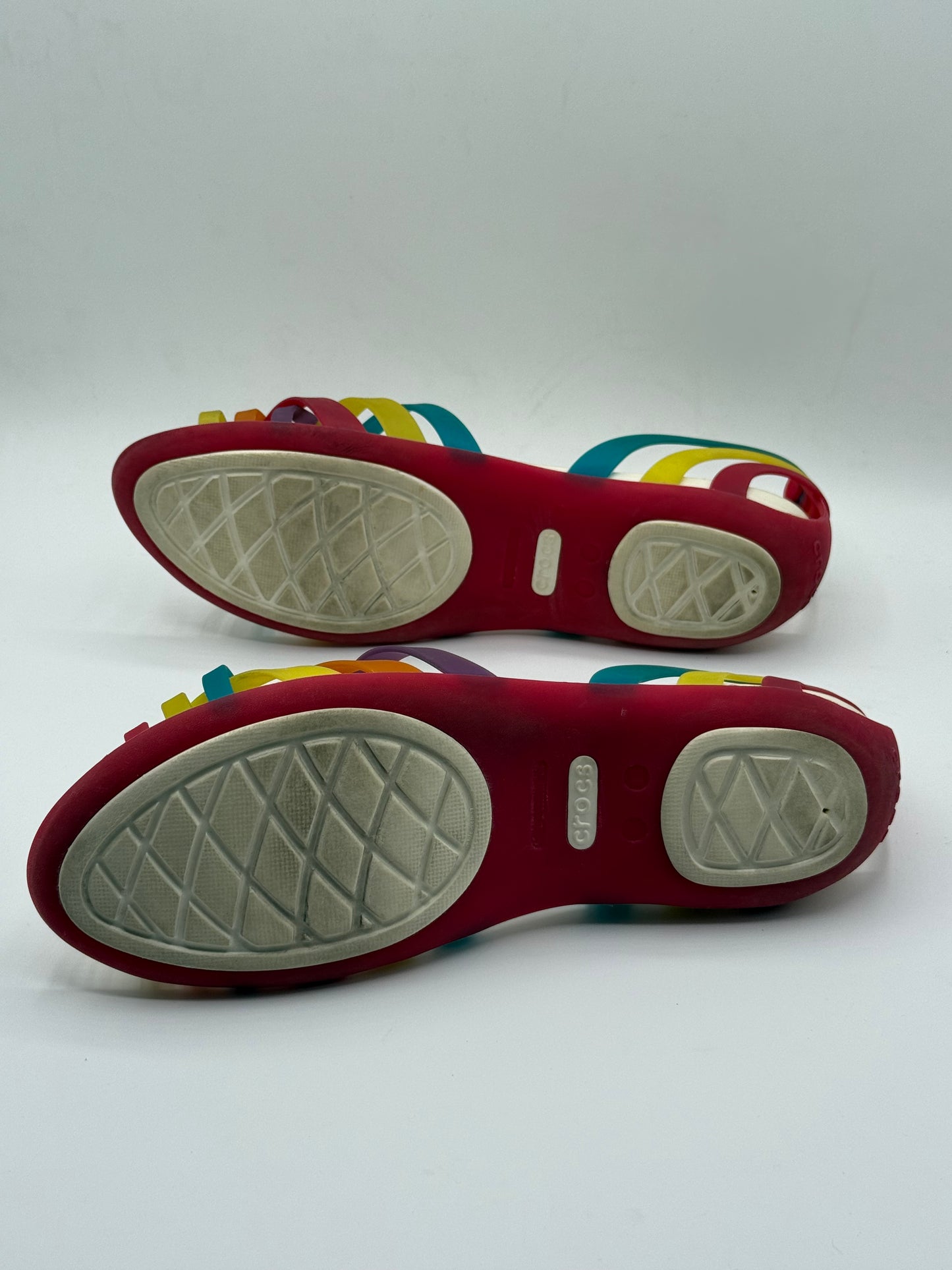 Rainbow Crocs Womens | Pre-Loved 8/10 | Size W11 | EU 42-43