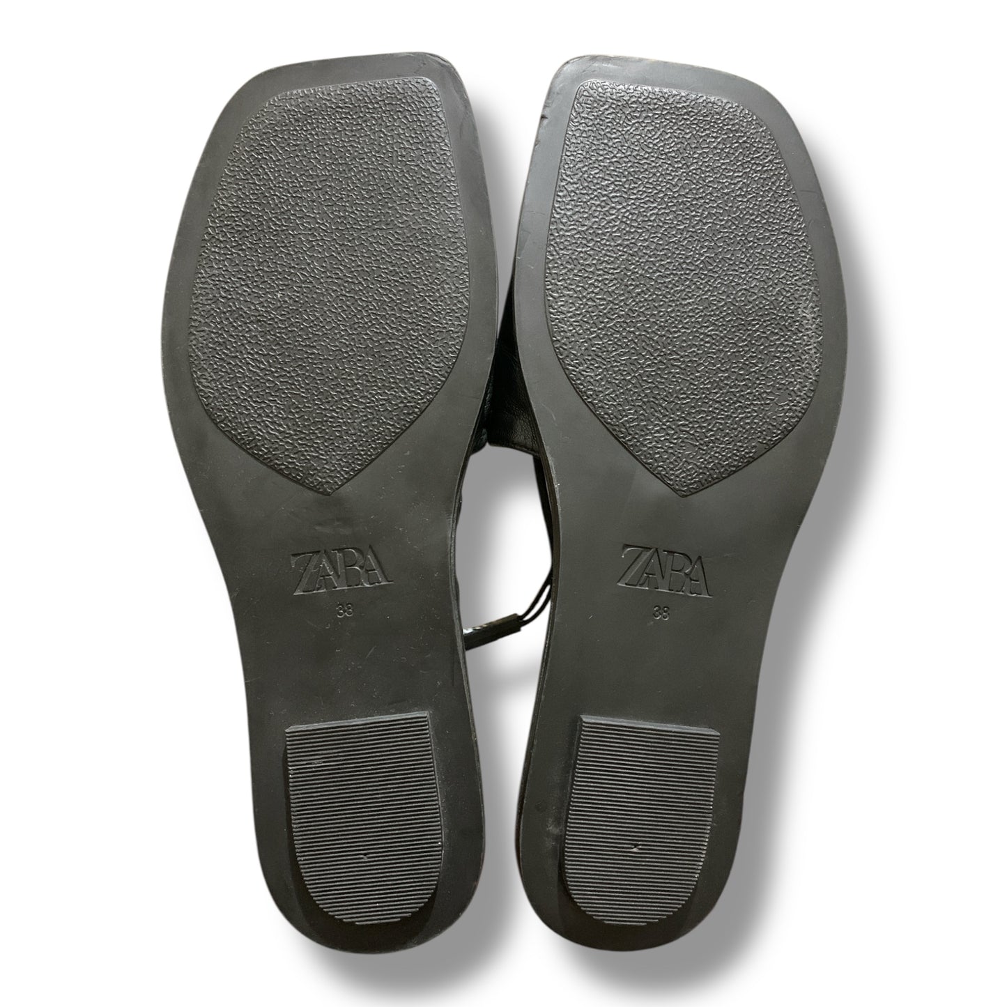 Zara Minimalist flat leather sandals | Pre-Loved Condition 10/10 Like Brand New | Size EU 38