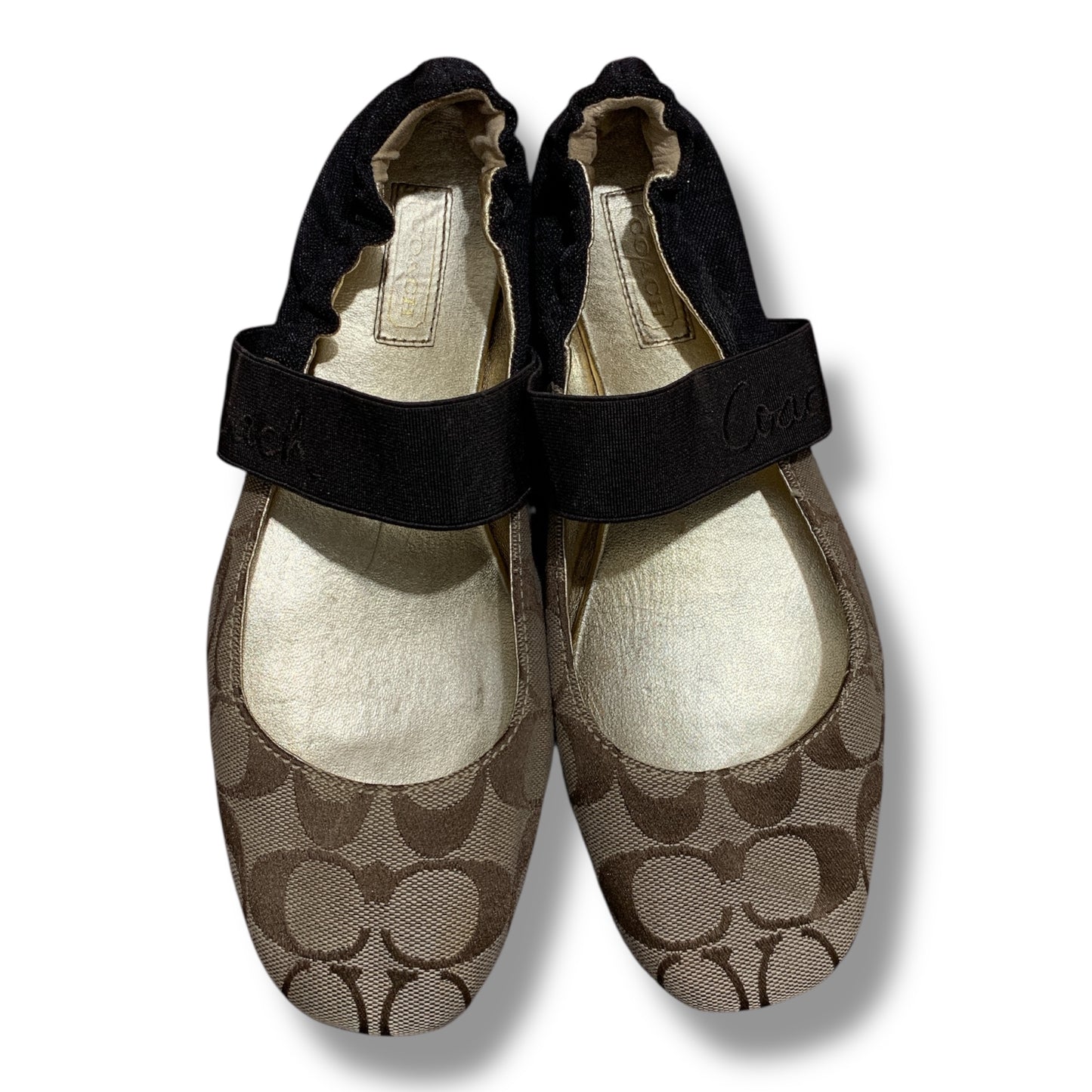 Coach Ballerina Flat Shoes | Pre-Loved Condition 9/10 | Size W 8B |38.5-39