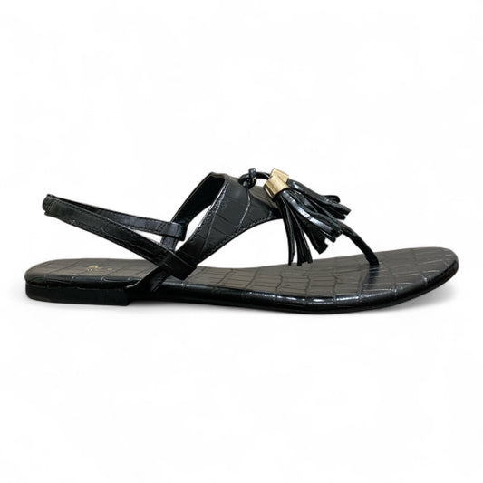 H&M Women’s Black Flat Thong Sandals | Pre-Loved Condition 10/10 Excellent | Size EU 38