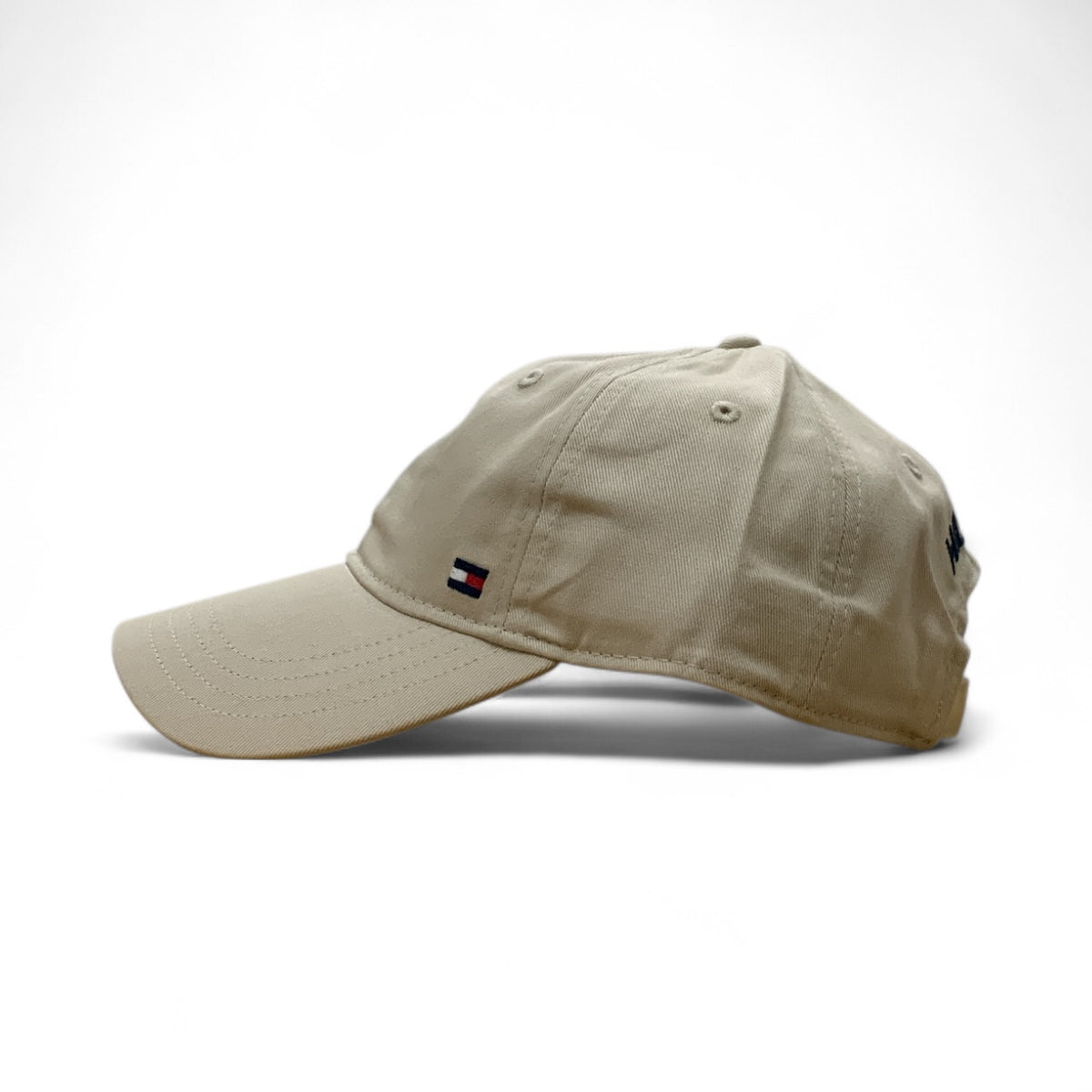 TOMMY HILFIGER FLAG LOGO Beige COTTON CAP