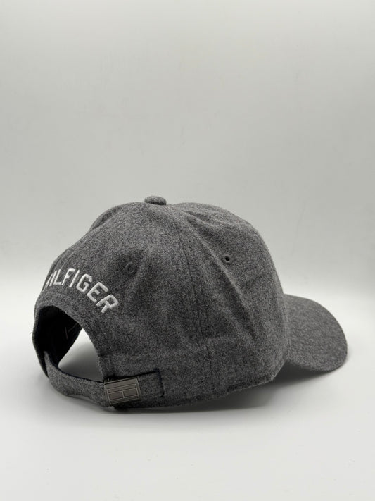 Tommy Hilfiger Men's Hat Billy Corner Flag Cap, Charcoal Grey