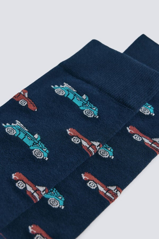 Springfield Retro car cotton sock (One Pair Pack)