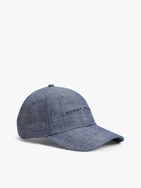 Tommy Logo Chambray Cap