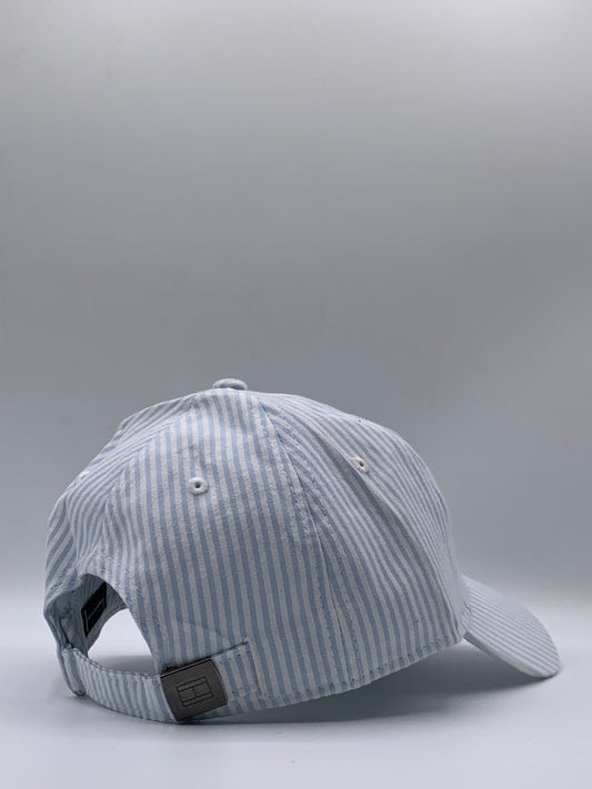 Tommy Hilfiger Striped Logo Baseball Cap – Adjustable Classic Cotton Hat