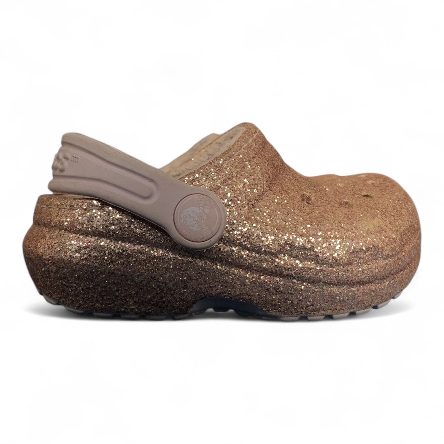 CLASSIC GLITTER LINED CLOG - Golden (Pre-Loved) Condition 10/10 | Size C6 22-23 |