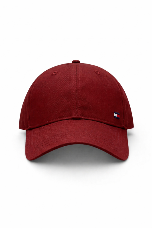 TOMMY HILFIGER FLAG LOGO Beige COTTON CAP