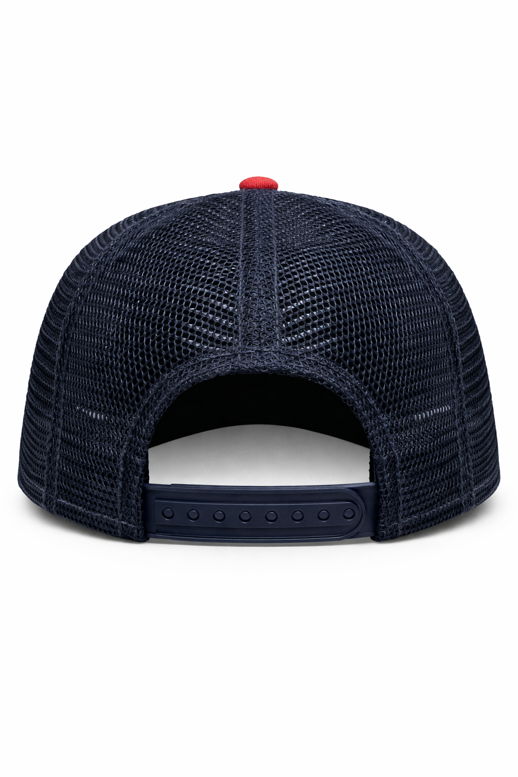Tommy Hilfiger Style Trucker Cap – Red & Navy Mesh Baseball Cap, Adjustable Snapback