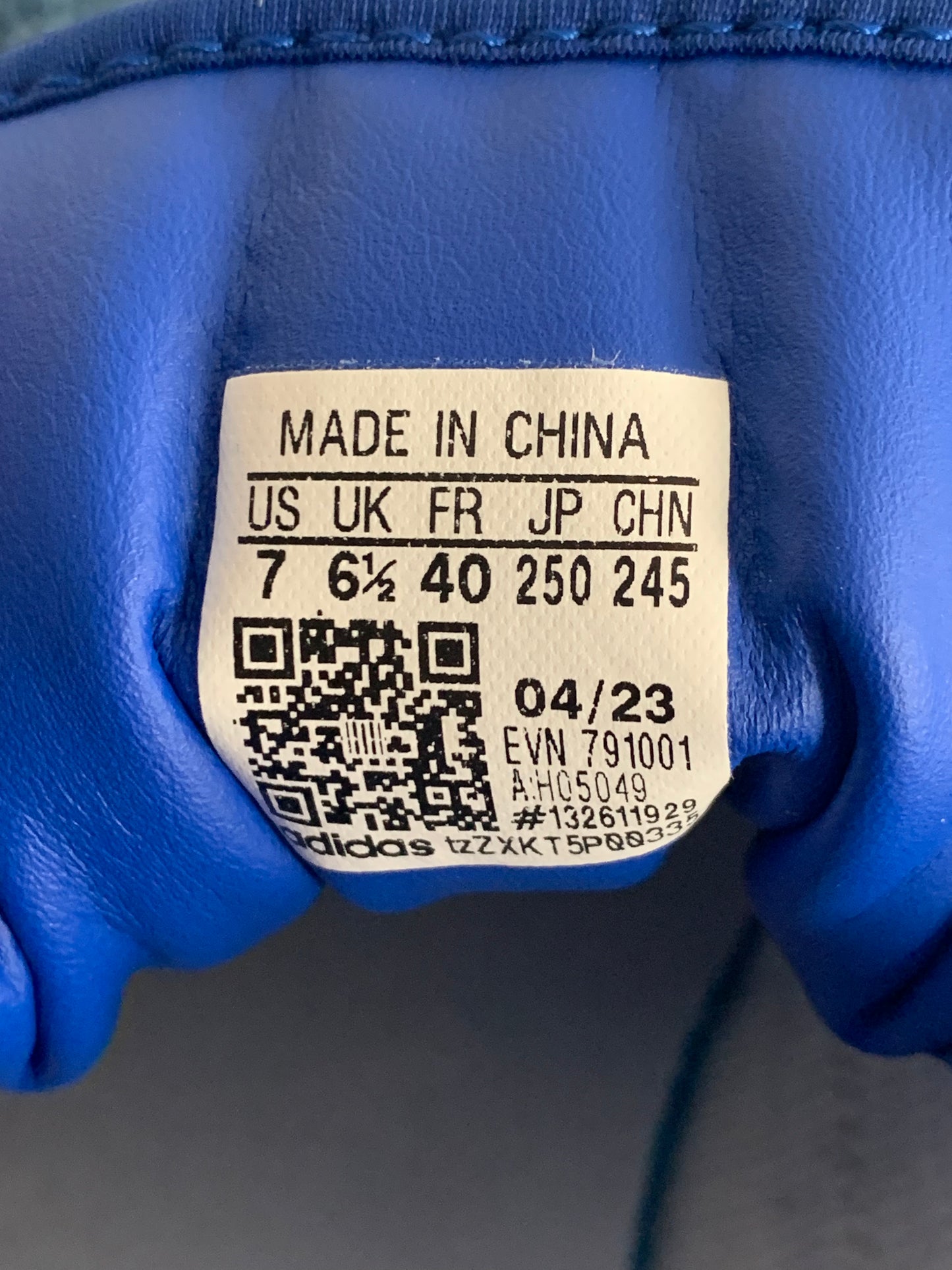 Adidas Triple Platforum Low White Royal Blue | Pre-Owned Condition Brand New | Size EU 40 US 7