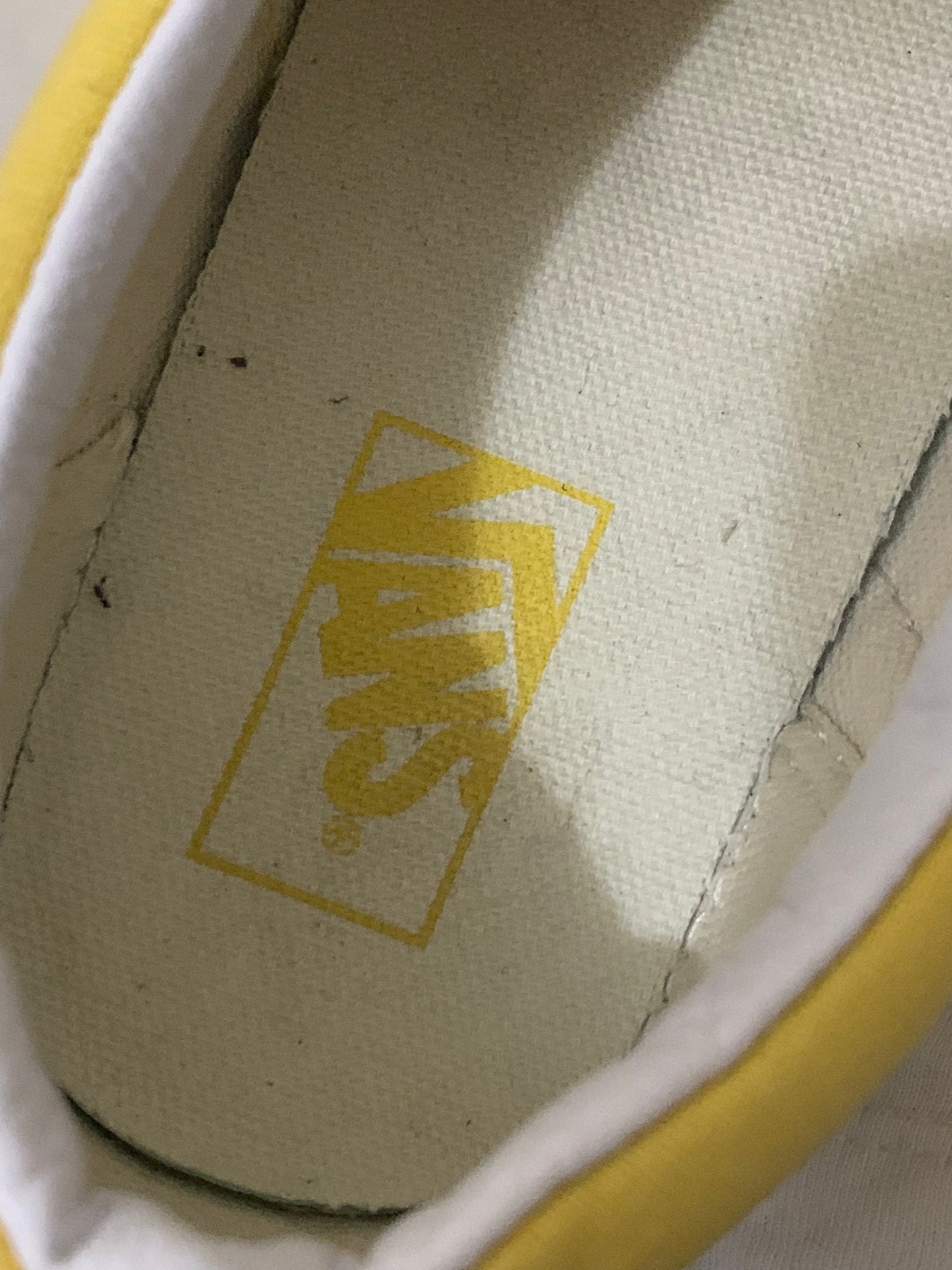 Yellow Checkered Slip On Vans | Pre-Owned Condition 10/10 | Size EU 36.5