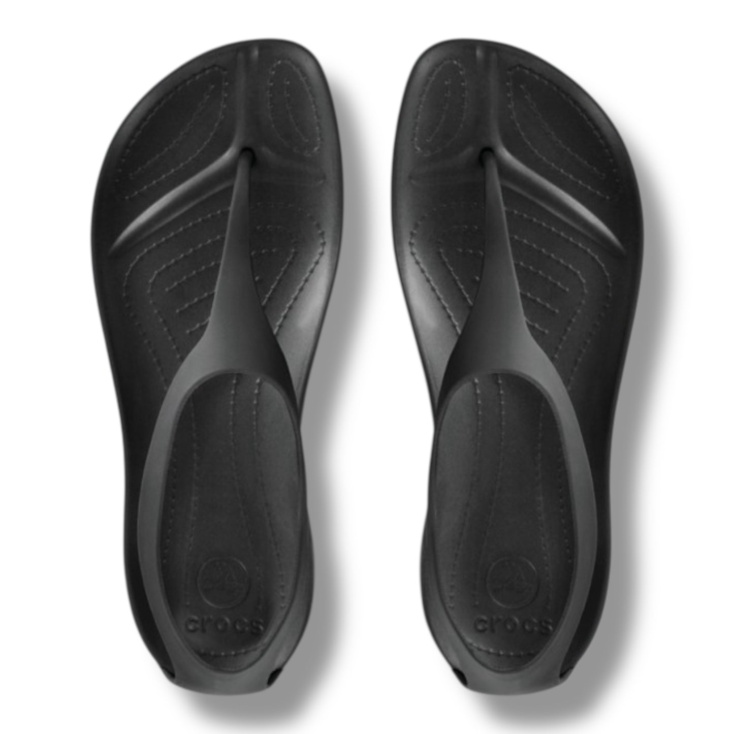 Crocs T-STRAP OPEN TOE BACK DETAIL SANDAL - BLACk | Condition Excellent