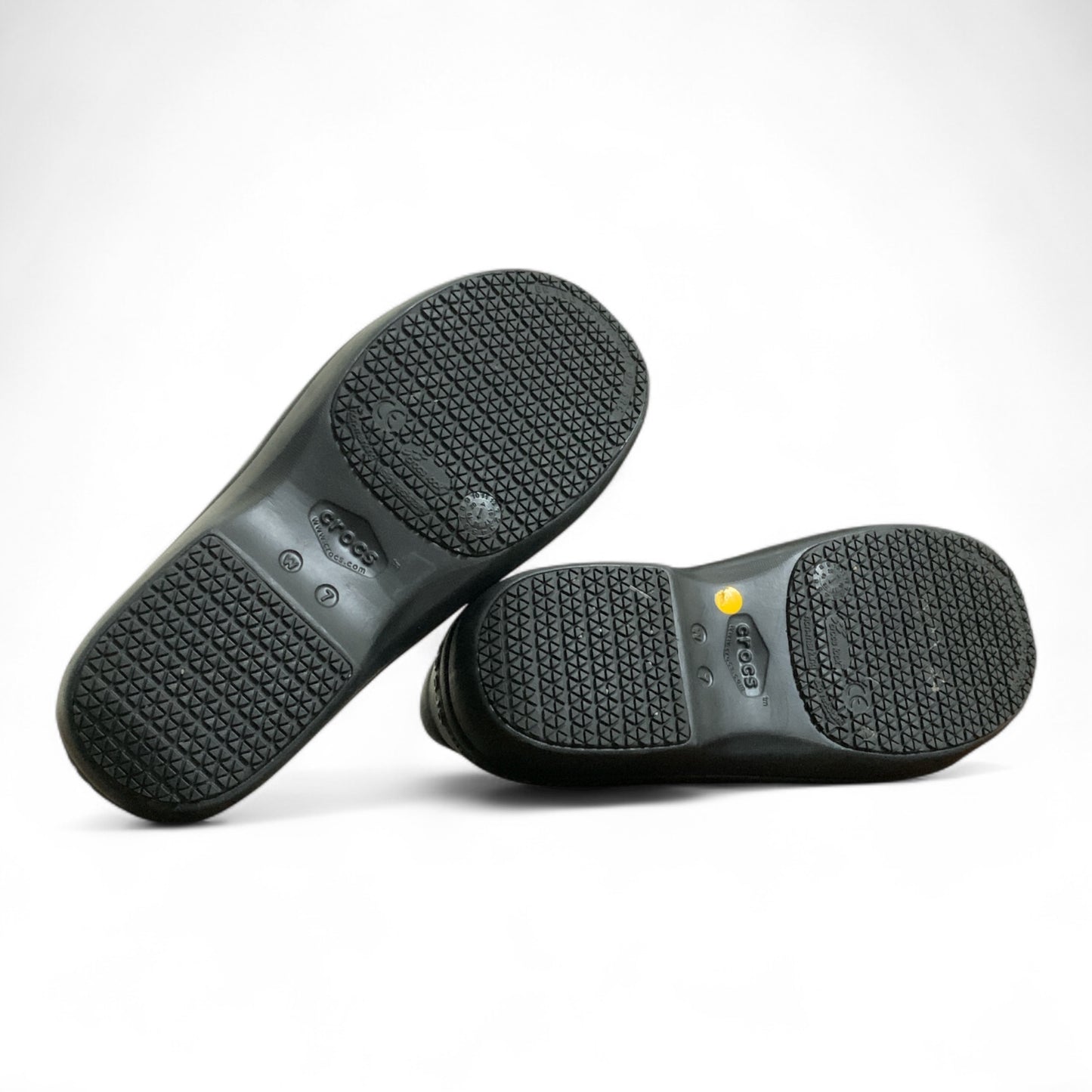 Crocs Dual Comfort Neria Pro Black Paisley Clogs | Condition Excellent Like Brand-New | Size US W7 | EU 37-38 | Product # 205385