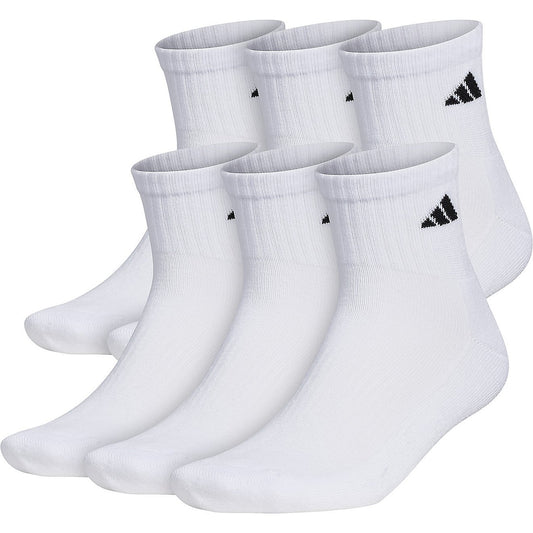 ADIDAS ATHLETIC CUSHIONED QUARTER SOCKS (Pack Of 3 Pairs)