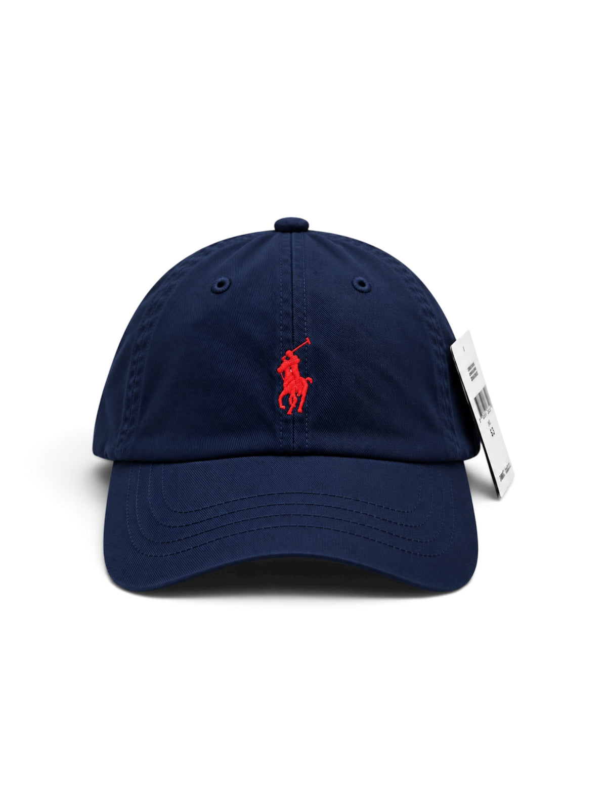 Polo Ralph Lauren Cotton Chino Cap – Navy Blue with Red Logo