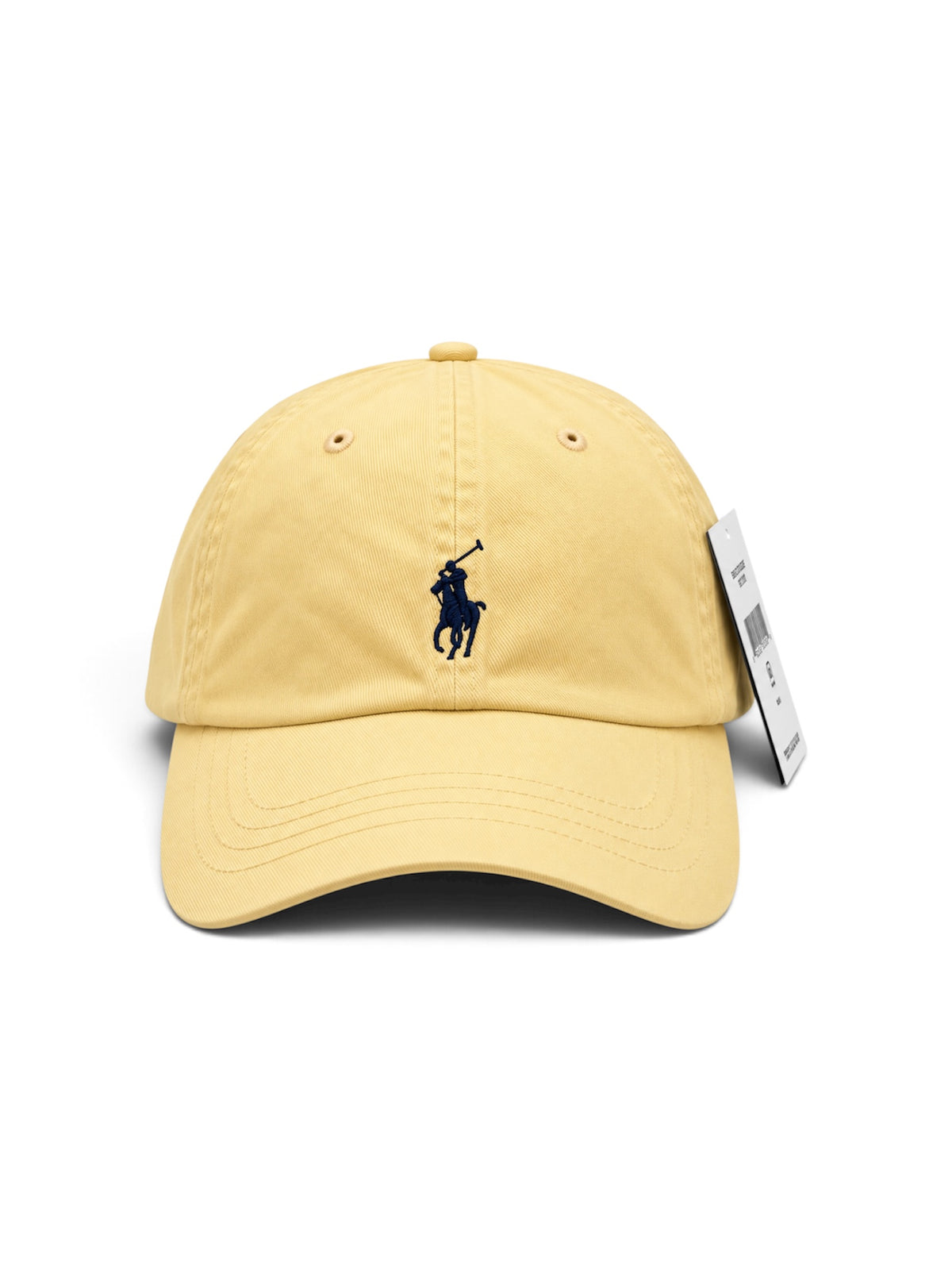 Polo Ralph Lauren Cotton Chino Cap – Yellow with Navy Blue Logo