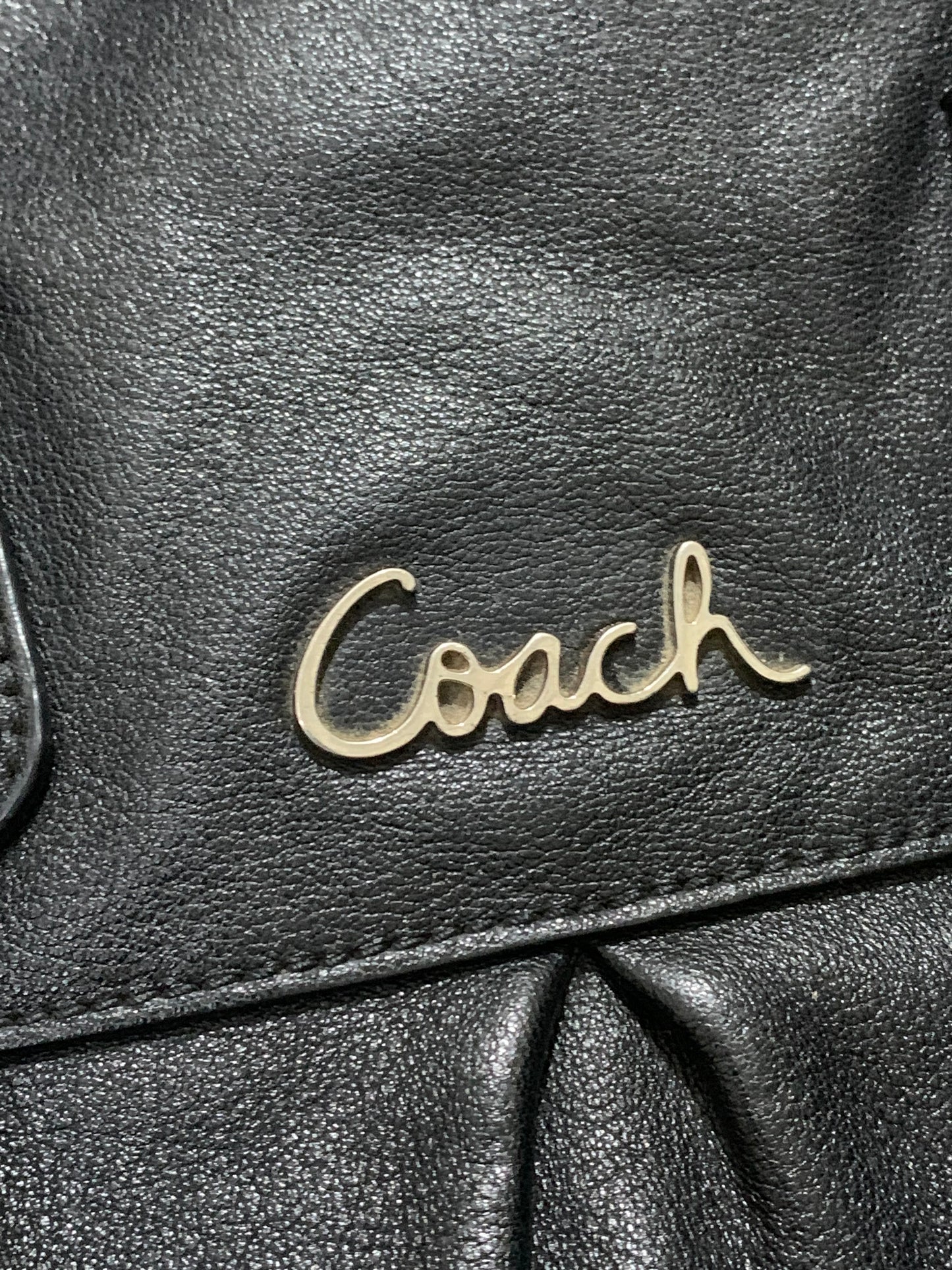 Coach ASHLEY Black Leather Large Leather Satchel Handbag 15447 (Pre-Loved) Excellent Condition