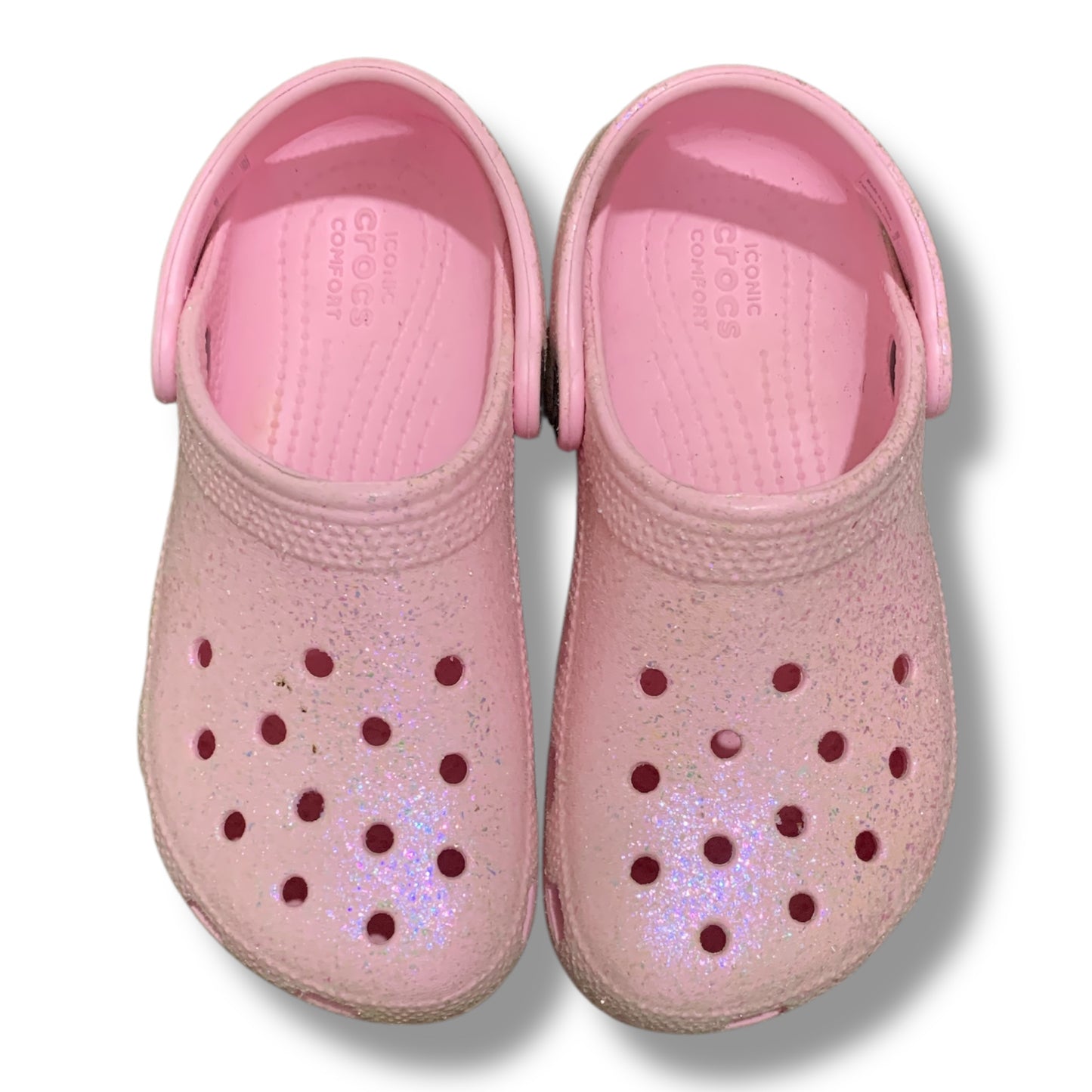 Crocs kids Glitter Classic Clogs | Pre-Loved Condition 10/10 | Size C13 | EU 30-31