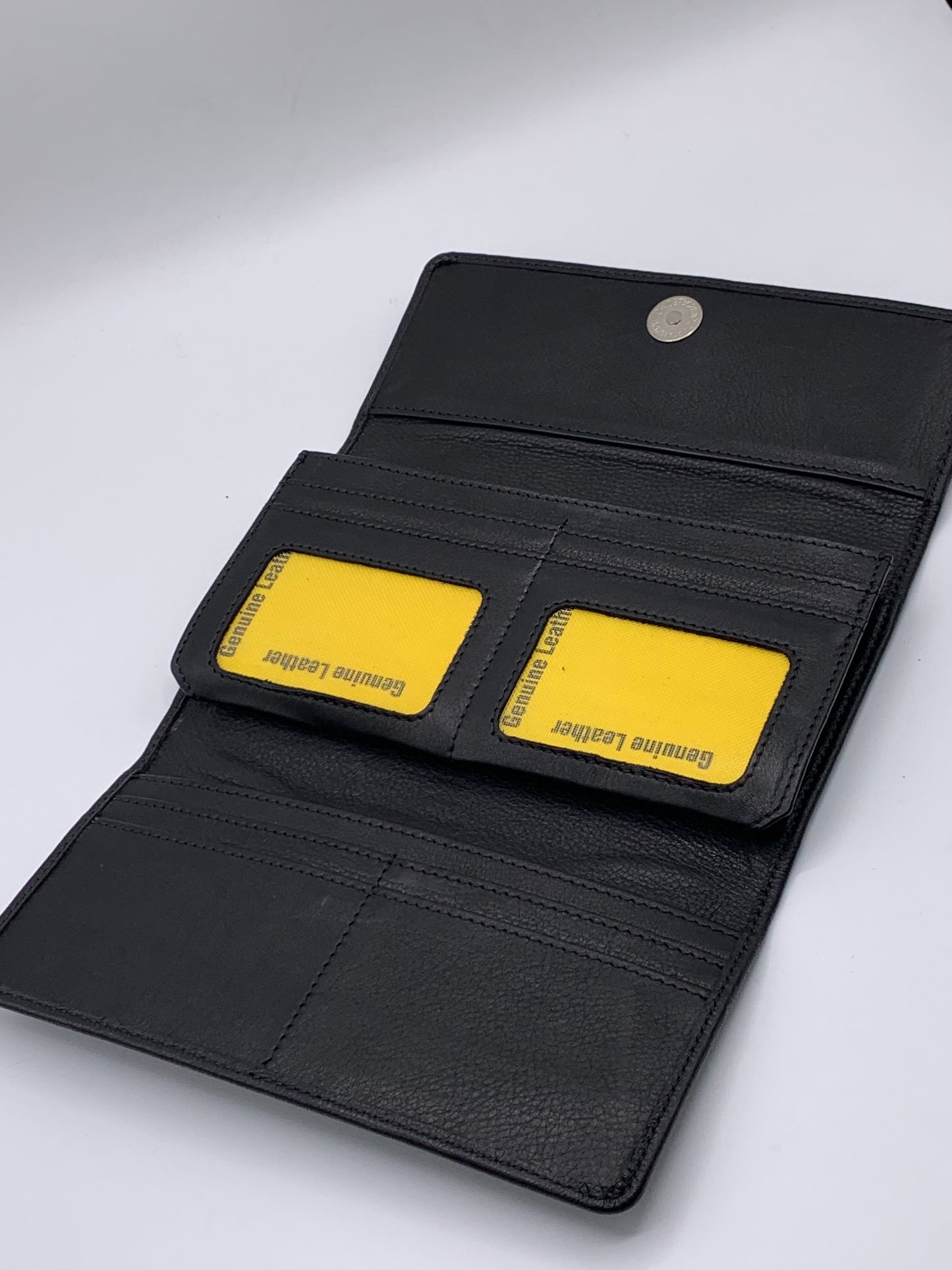 Genuine Leather Clutch Wallet for Women – Slim Organizer Purse