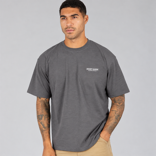 AVANT GARDE PARIS GRAPHIC OVERSIZED T-SHIRT – CHARCOAL GREY