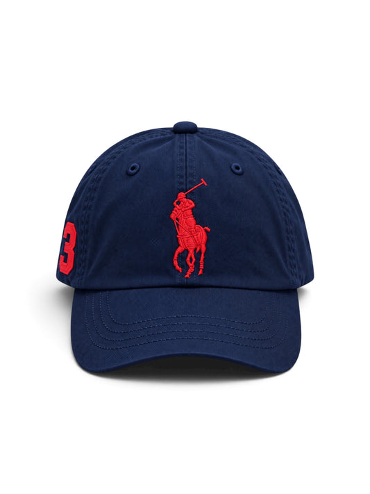POLO RALPH LAUREN BIG PONY CAP – NAVY BLUE & RED