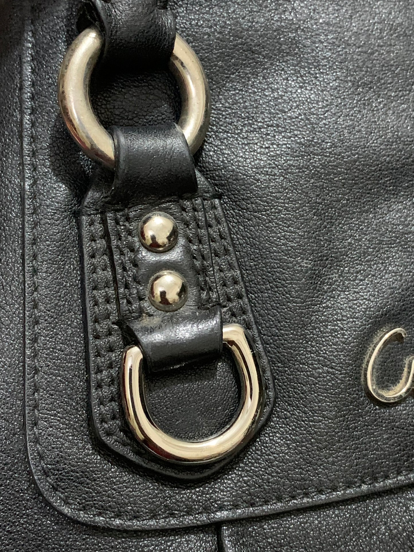 Coach ASHLEY Black Leather Large Leather Satchel Handbag 15447 (Pre-Loved) Excellent Condition