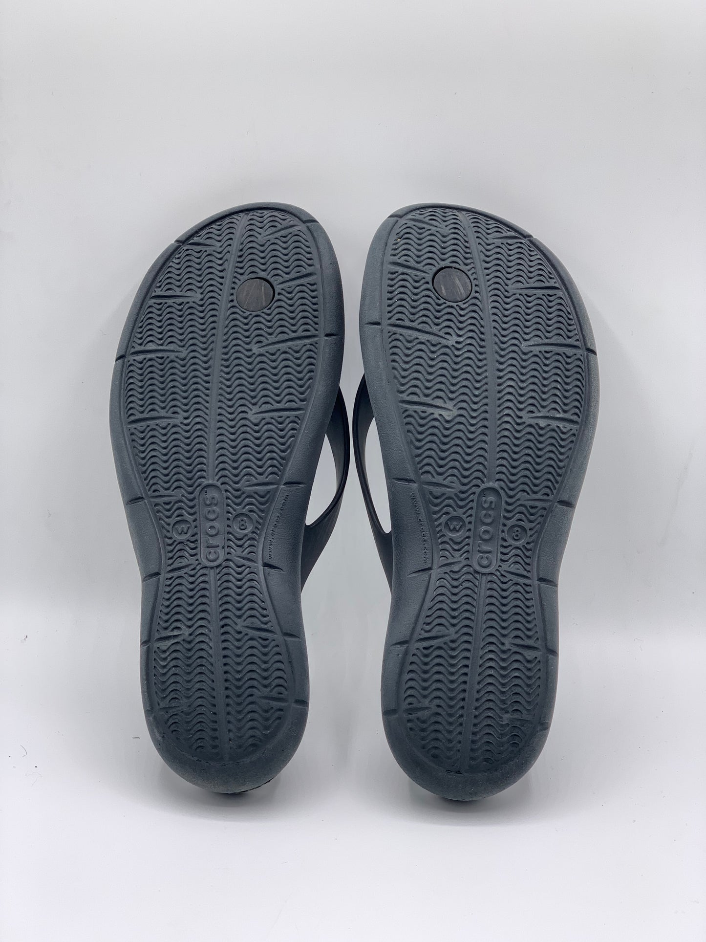 CROCS WOMENS SWIFTWATER FLIP SANDALS | PRE LOVED CONDITION 9/10 | SIZE W8 EU 38-39