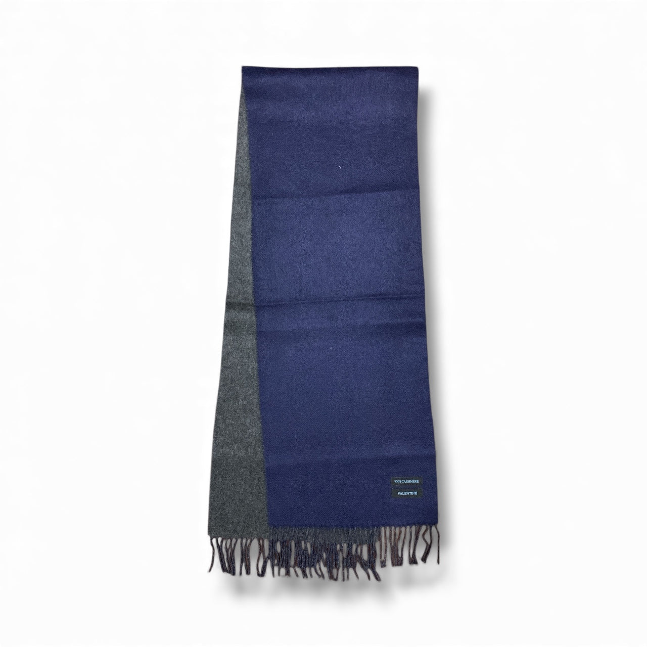 Men’s Two-Tone 100% Cashmere Woollen Scarf – Luxurious Winter Accessory