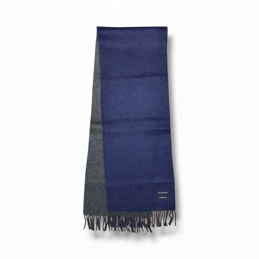 Men’s Two-Tone 100% Cashmere Woollen Scarf – Luxurious Winter Accessory
