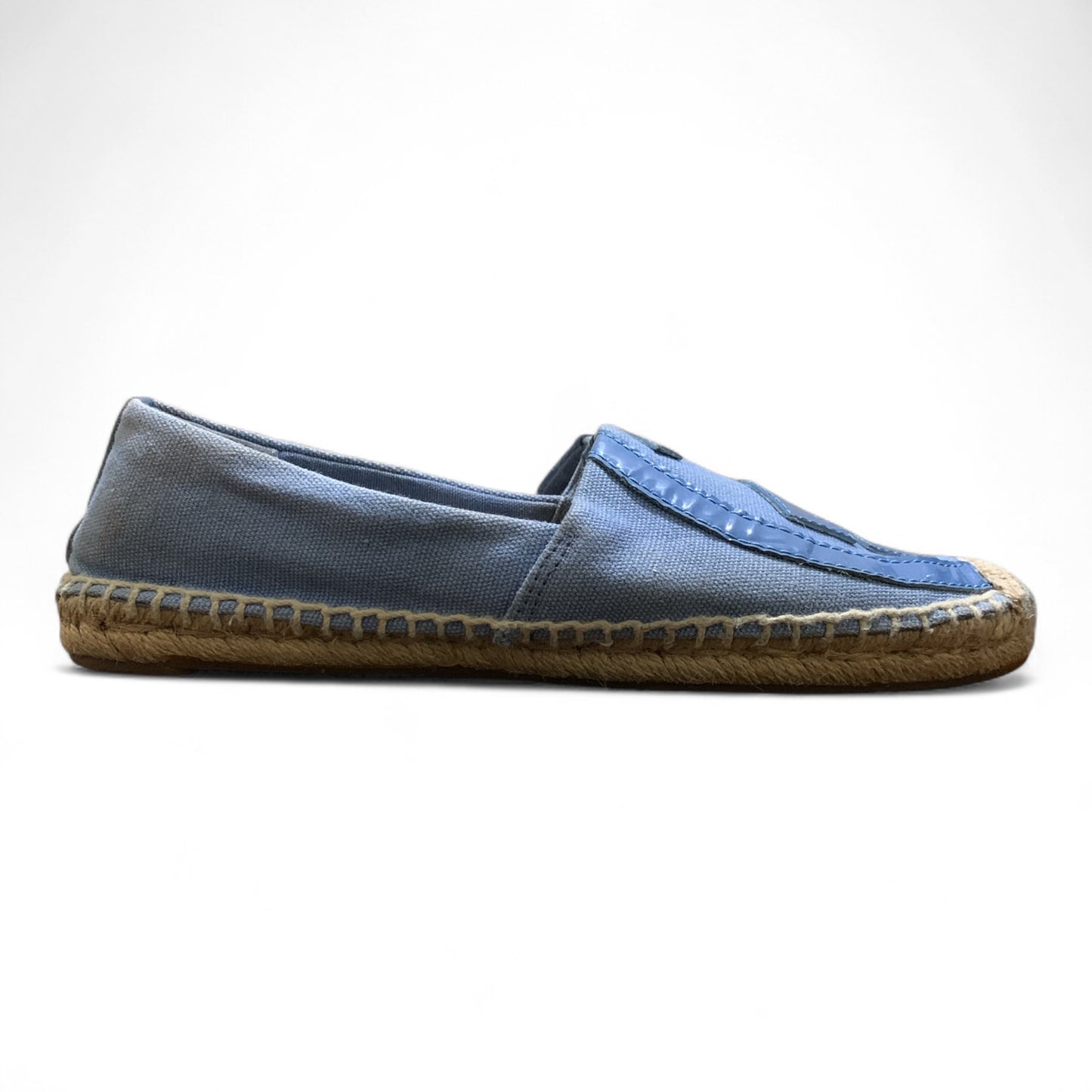 Tory Burch Lonnie Logo Espadrille Flat Shoes | Pre-Loved Condition 10/10 Excellent | Size 7M | EU 37
