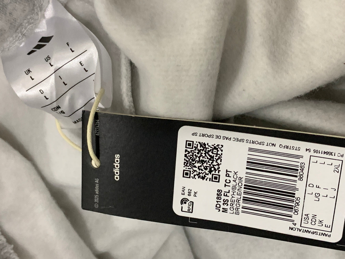 ESSENTIALS 3-STRIPES FLEECE PANTS