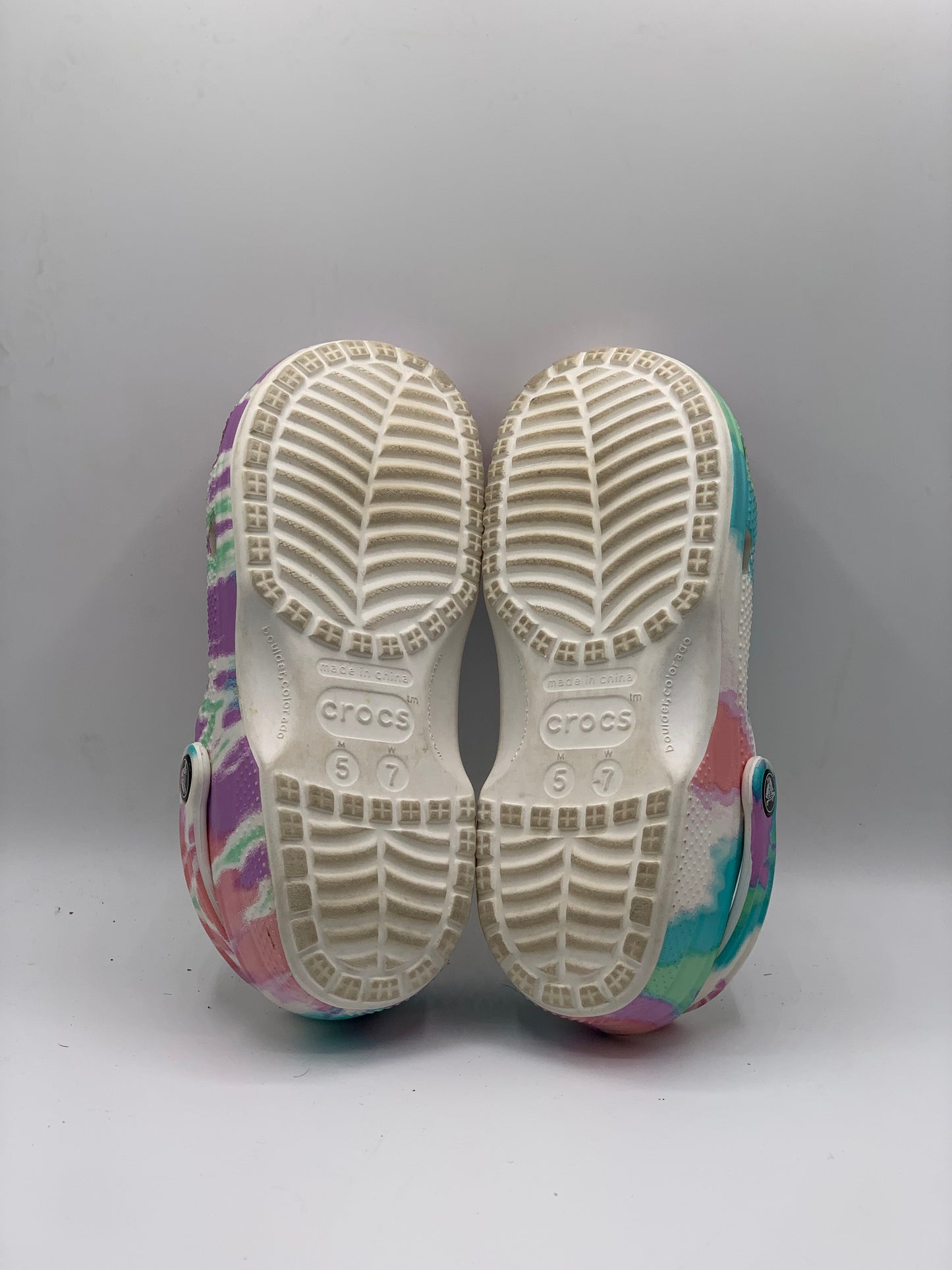 Crocs Classic Tie Dye Clogs | Pre Loved Condition 10/10 | Size M5 W7 | EU 37-38