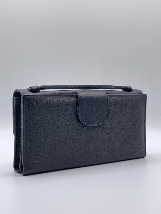 Genuine Leather Clutch Wallet for Women – Slim Organizer Purse