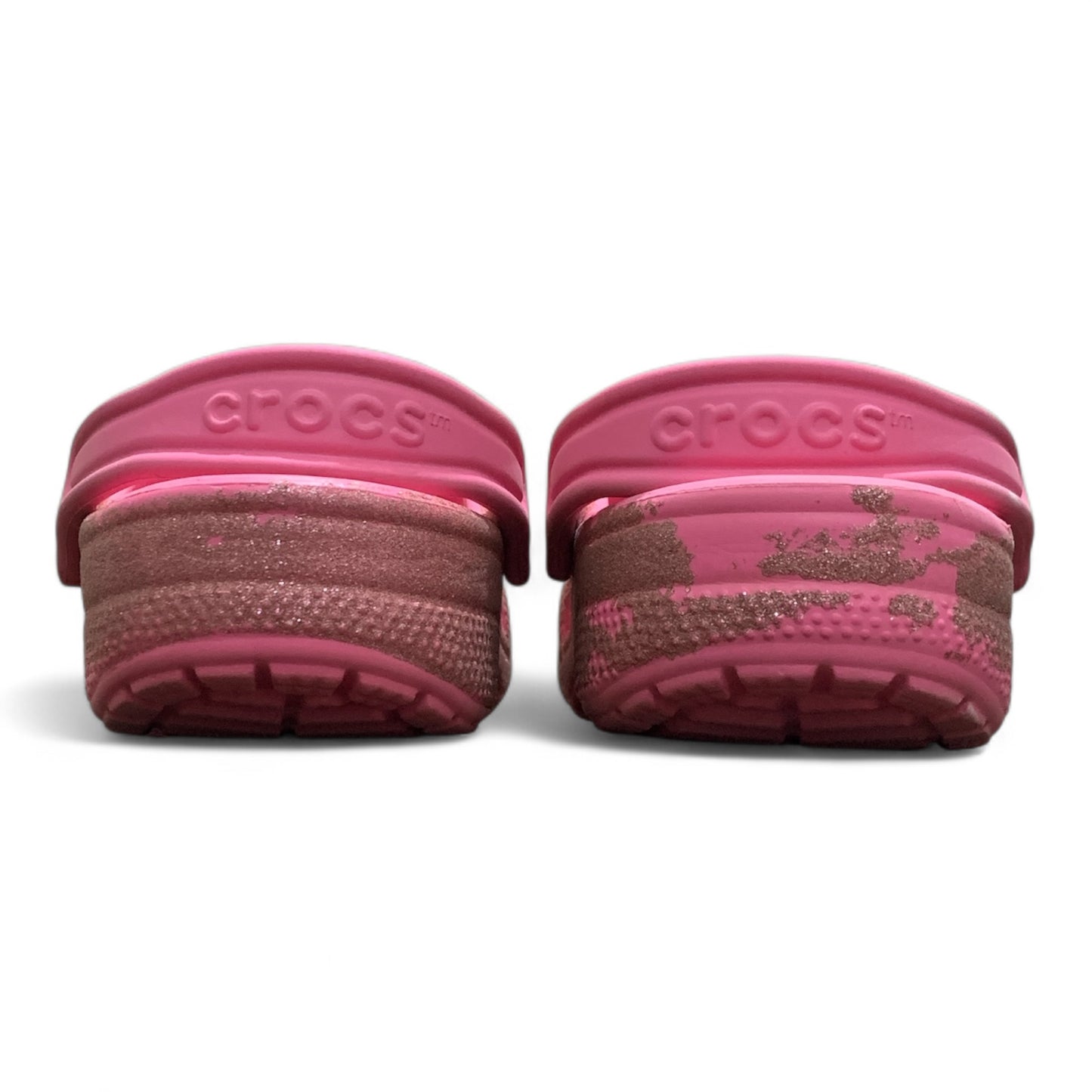 Crocs Girls Glitter Clogs | Condition 9/10 | Pre-Loved | Size J2 | 33-34