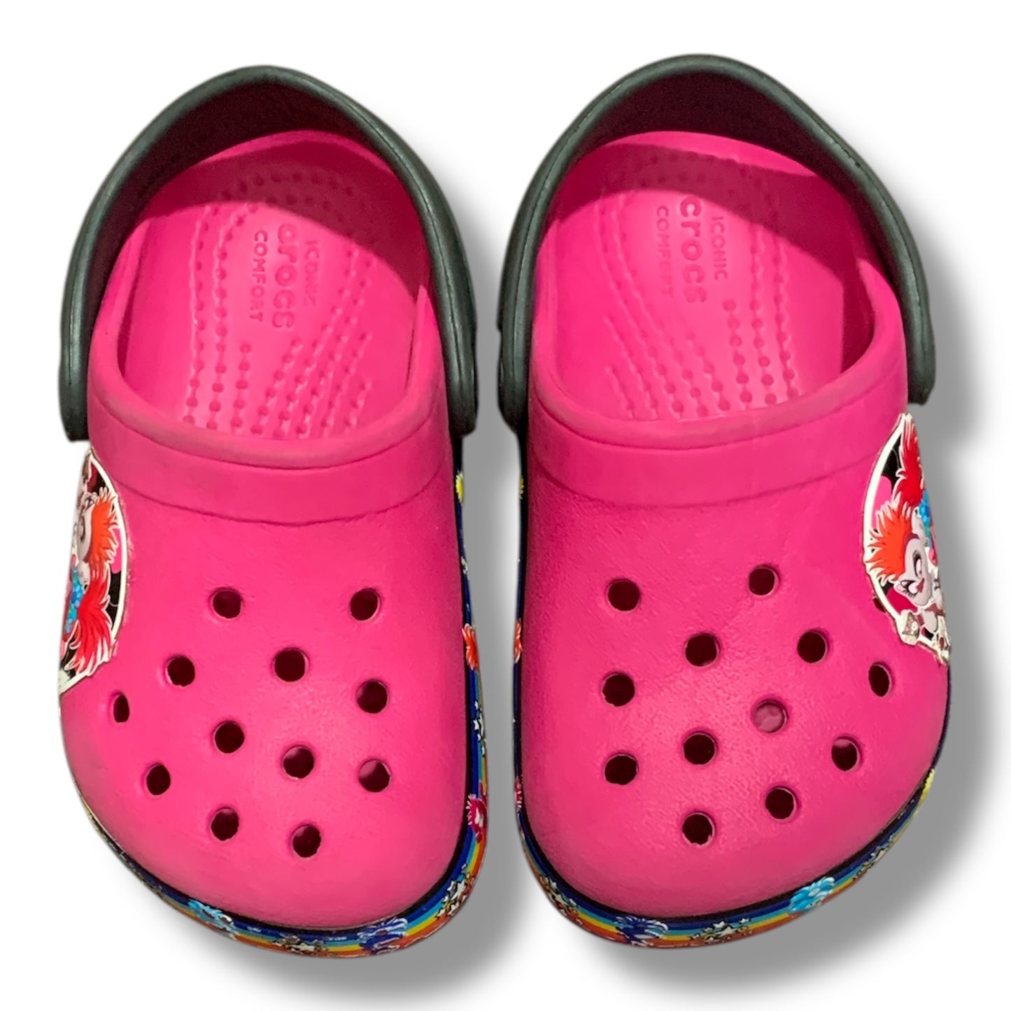 Crocs Kids Fun Lab Trolls 2 Band Clogs | Pre-Loved Condition 10/10 | Size C6 | EU 22-23