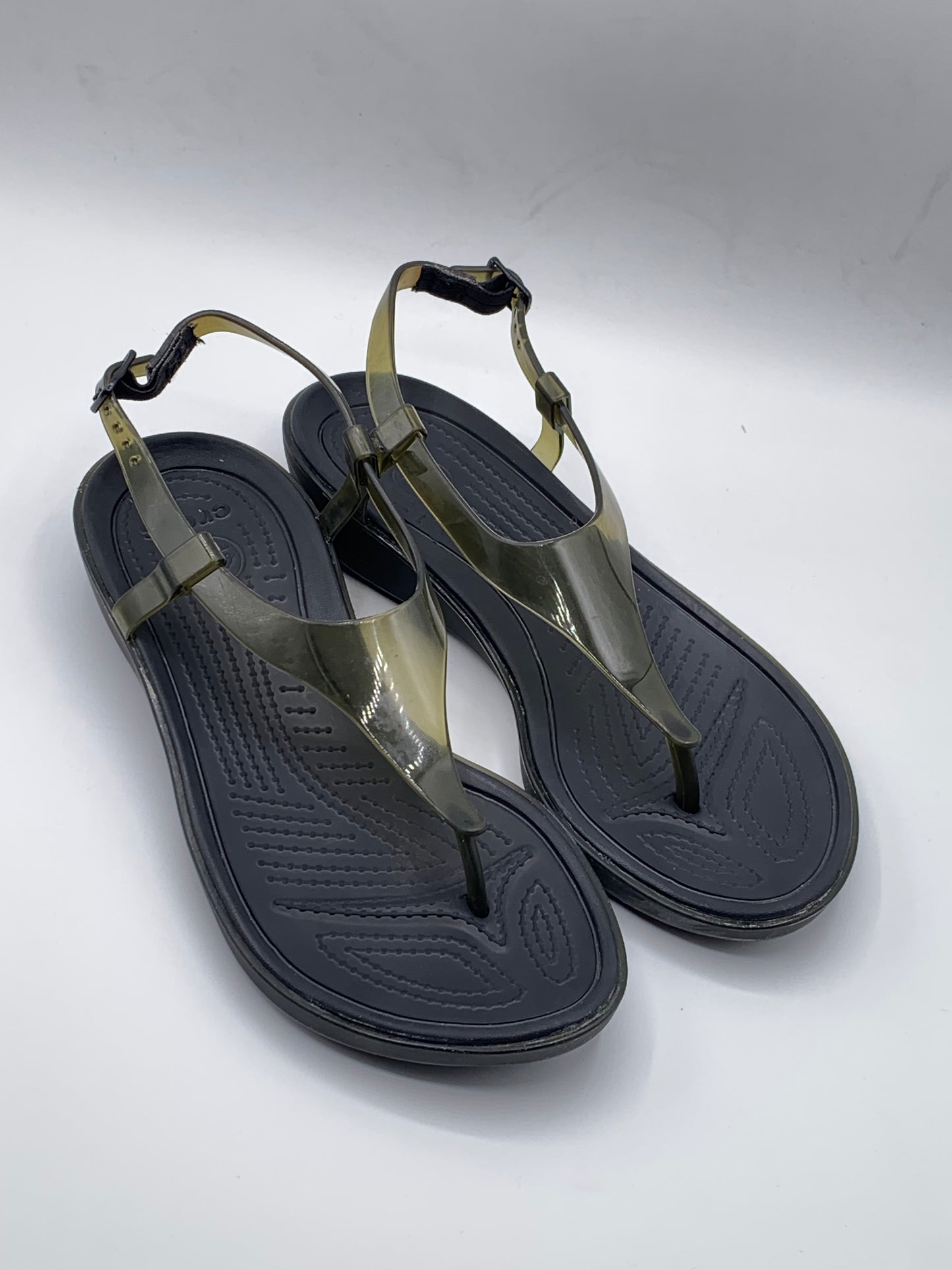 Crocs Women's Really T-Strap sandals | Pre Loved Condition 9/10 |                        Size W6 | EU 36-37