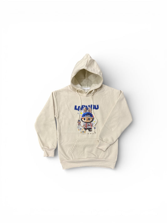Kid’s Warm Labubu Cartoon Imported Hoodie